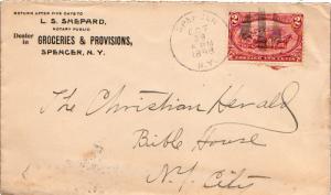 United States York Spencer 1898 cork killer  2c Trans Mississippi.