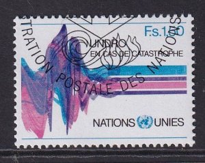 United Nations Geneva  #83 cancelled  1979  disaster relief  1.50fr