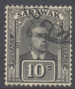 Sarawak Scott 62 - SG69, 1922 Sir Charles Vyner Brooke 10c used