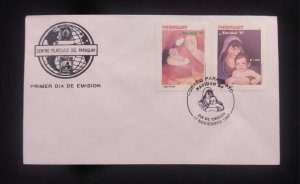 C) 1997. PARAGUAY. FDC. GLOBE. DOUBLE CHRISTMAS STAMPS. XF