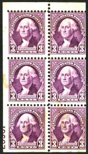 U.S. #720b MINT SOME OG NH SEPERATIONS