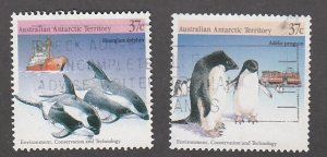 Australian Antarctic Terr.# L76a-b Conservation of Species, Used , 1/3 Cat.