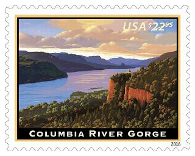 Columbia River Gorge $22.95 Express Mail Single Postage Stamp Scott 5041