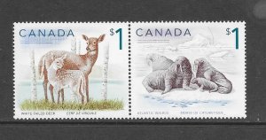 CANADA #1689a  DEER & WALRUS  MNH