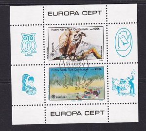 Cyprus  Turkish  #181 cancelled 1986 Europa sheet