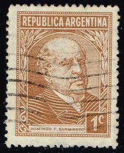 Argentina #419 Domingo Sarmiento; Used (0.25)