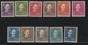 Denmark   280-287a MINT HINGED SET