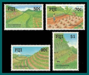 Fiji 1990 Soil Conservation, MNH #625-628,SG811-SG814