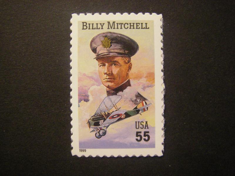 Scott 3330, 55c Billy Mitchell, MNH Single Beauty