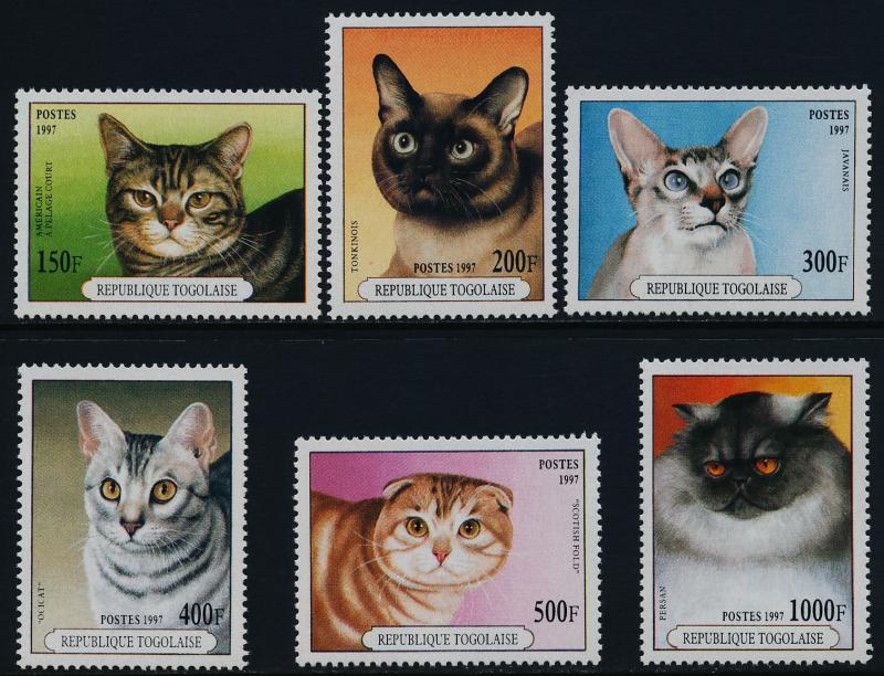 Togo 1757-62 MNH Cats