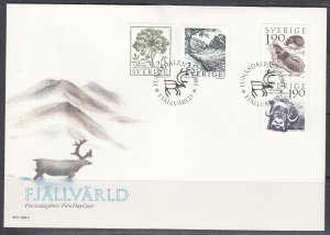 Sweden Scott 1488-91 FDC - 1984 Conservation Issues
