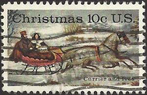 # 1551 USED CHRISTMAS CURRIER AND IVES