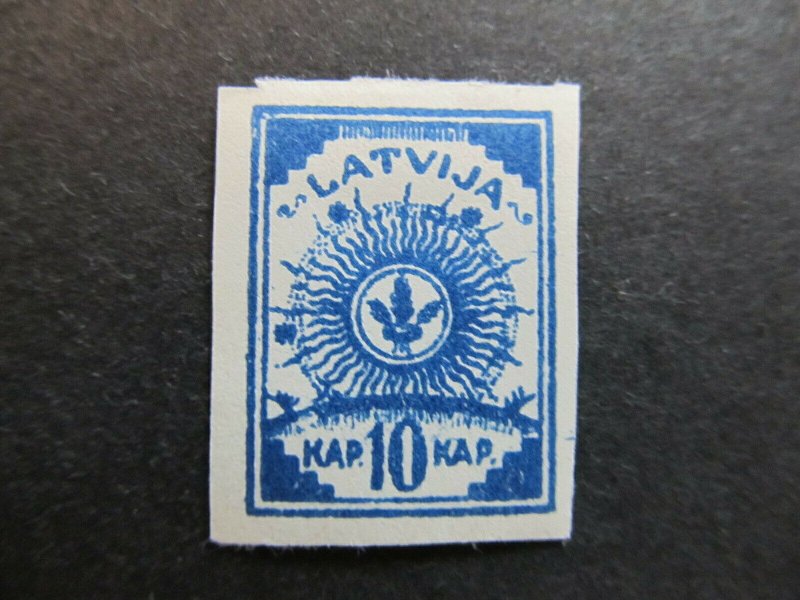 A4P25F5 Latvia Lettonia Lettland 1919 Unwmk 10k Pelure Paper mh*