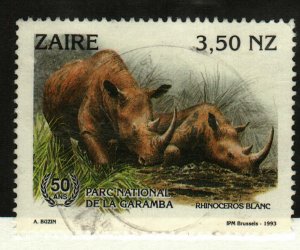 Zaire #1406 used Rhinoceros