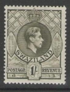 SWAZILAND SG35 1938 1/= BROWN-OLIVE p13½x13 MTD MINT