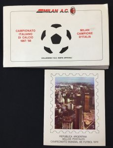 Argentina Italy Soccer Football MNH X13 + USED COVERS X16  (TK1206 ) 