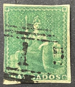 Barbados, Scott 5, Used