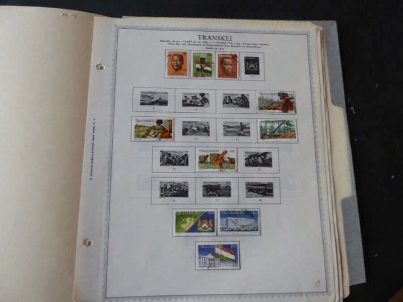 Transkei 1976-1985 Stamp Collection on Album Pages​