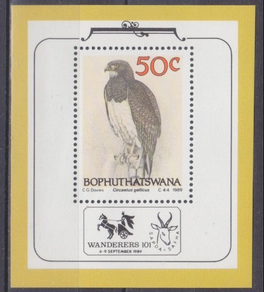 1989 Bophuthatswana 226/B4 Birds of prey 6,00 €