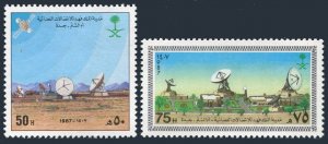 Saudi Arabia 1049-1050,MNH. Mi 880-881. King Fahd Telecommunications Center,1987