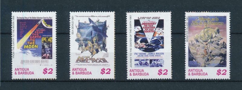 [105490] Antigua & Barbuda 2005 Movies Prehistoric animals space travel  MNH