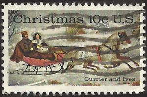 # 1551 USED CHRISTMAS CURRIER AND IVES