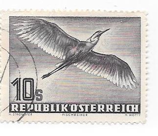 Austria #C59   10s Birds (U) CV $47.50