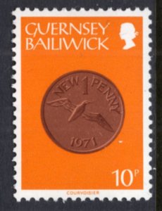 Guernsey 199 Coin on Stamp MNH VF