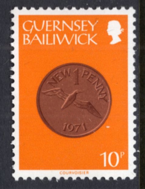 Guernsey 199 Coin on Stamp MNH VF