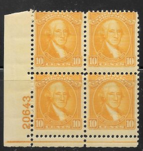 10c Centennial - Lower Left #20643 - Scott #715  F NH - DCV=$110.00