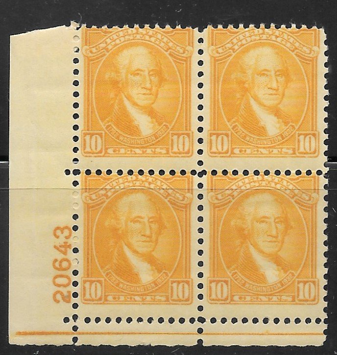 10c Centennial - Lower Left #20643 - Scott #715  F NH - DCV=$110.00