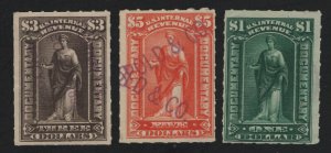 United States USED REVENUE Scott Number R173-75  F-VF  - BARNEYS