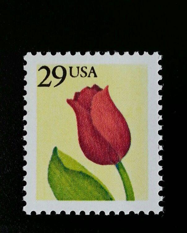 1991 29c Tulip, Perforated Scott 2524a Mint F/VF NH