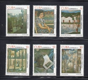 CUBA Sc# 2262-2267  PAINTINGS by V.M. GARCIA Cpl set of 6   1979  MNH mint