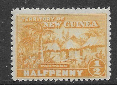 New Guinea #1 1925   half penny   unused