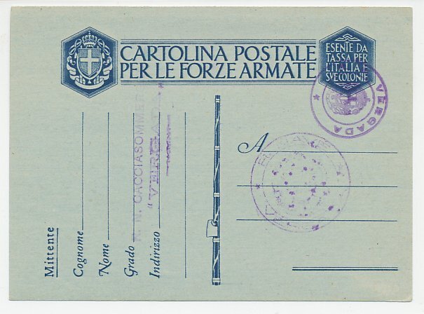Military Service Card Italy Military Service Card 