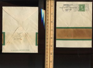 383 Schermack Used on Consolidated Co. Chicago Unusual Shaped Mailer L1532s