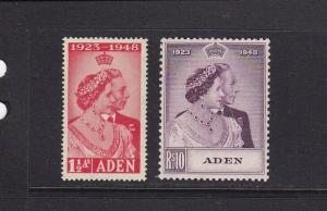 Aden Scott #'s 30 - 31 Set VF OG lightly hinged nice colors cv $ 38 ! see pic !