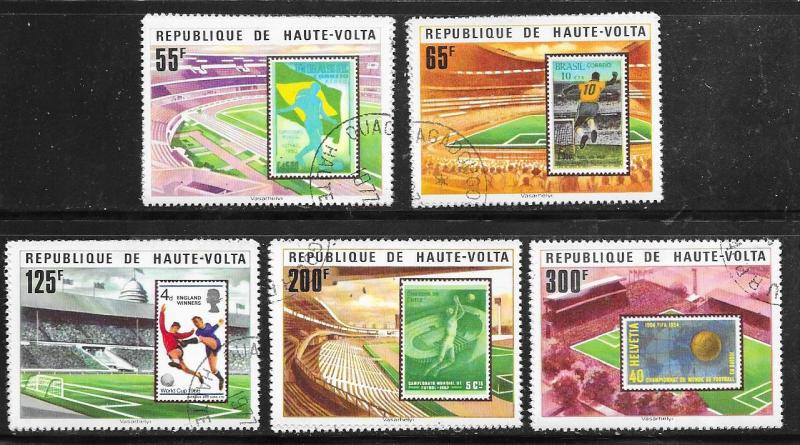 Burkina Faso #456-460 set complete (CTO) CV $2.20