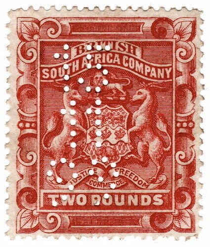 (I.B) Rhodesia/BSAC Revenue : Duty Stamp £2