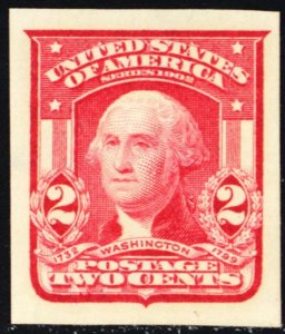 320, Mint Superb NH 2¢ Imperforate * Stuart Katz