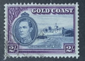 GOLD COAST GVI 1940 2/- SG130a FINE USED. CAT £25