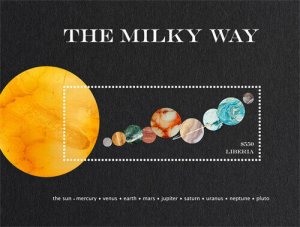 Liberia 2018 - Milky Way Galaxy, Planets - Souvenir Sheet - Scott 3251 - MNH