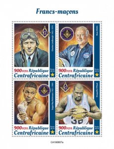 C A R - 2019 - Freemasons - Perf 4v Sheet - Mint Never Hinged