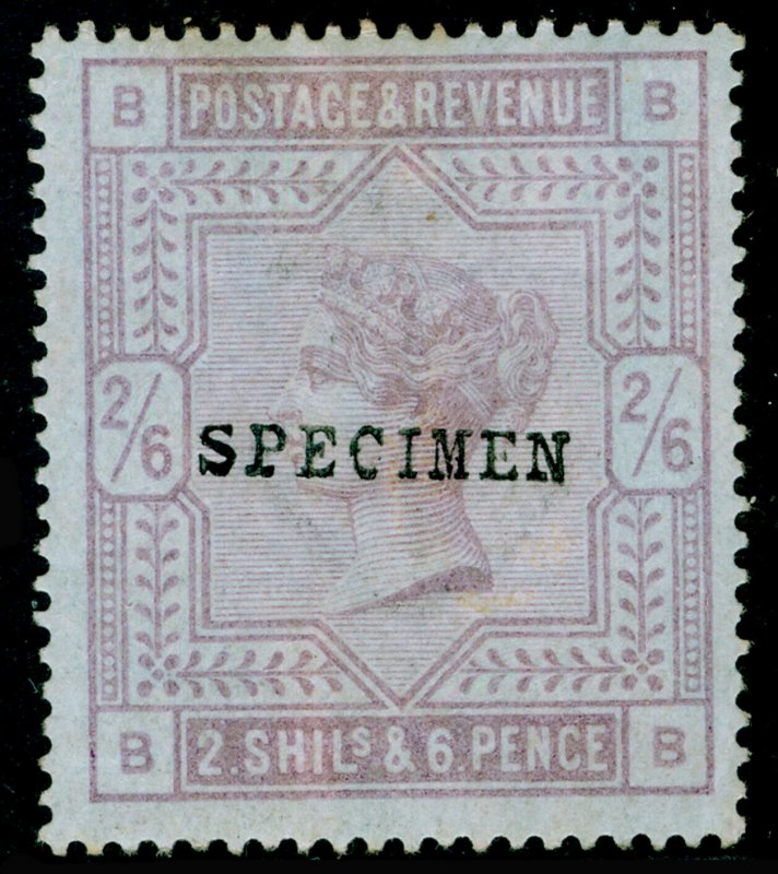 SG175s, 2s 6d lilac, M MINT. Cat £625. BLUED PAPER. SPECIMEN. BB