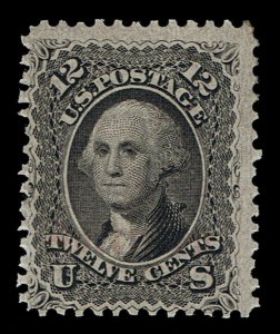 SCARCE GENUINE SCOTT #69 MINT OG XLH 1861 BLACK SCV $1800 - ESTATE SALE