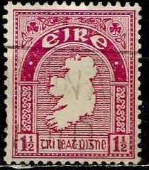 Ireland; 1941: Sc. # 108:  Used Wmk. 262Single Stamp +