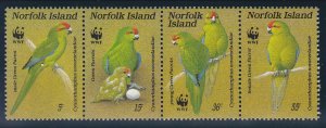 Norfolk Isl. # 421, WWF - Birds, NH, 1/2 Cat.