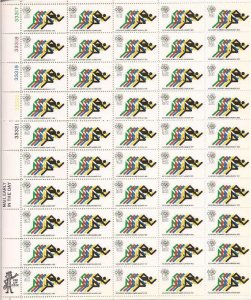 US Stamp - 1972 15c Summer Olympics - 50 Stamp Sheet -   #1462