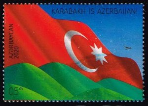 Azerbaijan 2020,Sc.# used Flag of Azerbaijan